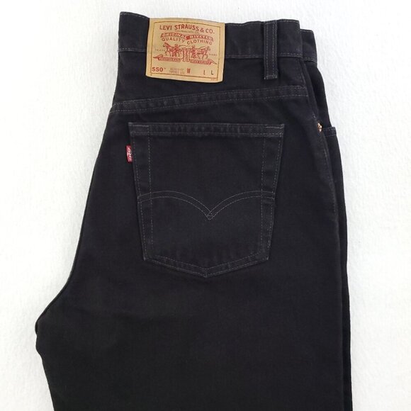 Levi's 550 Jeans Vintage 90s USA High Waist Relaxed Tapered Denim Women 14 34x33 - Picture 12 of 13